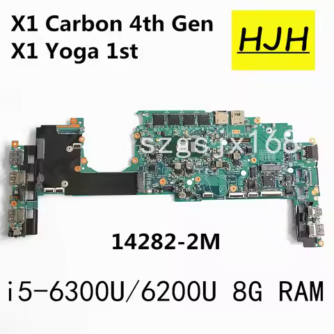 FOR Lenovo ThinkPad X1 Carbon 4th Gen / X1 Yoga 1st Gen Laptop Motherboard 14282-2m mit CPU i5-6200U