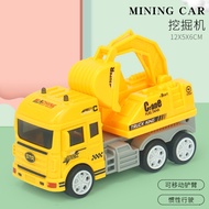 Inertial Vehicle Pull Back Vehicle Set Children's Excavator Toy Fire Engineering Vehicle Ambulance B