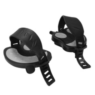 △New-Exercise Stationary-Bike-Pedals With Straps - 1 Pair Fitness Bike Pedals Replacement Parts