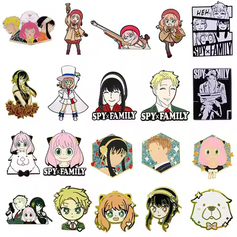 SPY×FAMILY Enamel Pins Cartoon Brooches For Clothing Backpack Fashion Jewelry Accessories Lapel Badg