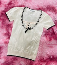 เสื้อแฟชั่น เสื้อทำงาน ผู้หญิง[พร้อมส่ง] งานป้าย ESPADA สีโอรส ผ้าไหมพรม