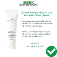 Sữa rửa mặt niacinamide giúp sáng da ngừa mụn tuổi dậy thì Luxvaley Gentle Face Wash 50g