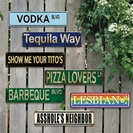 1pc 4x16 Inches Metal Tin Signs, Novelty Vintage Decor Plaque, Hanging Ornament, Street Sign, Funny 