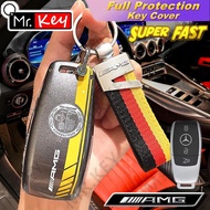 【Mr.Key】High Performance Painting AMG Key Cover Case for Mercedes Benz E C S GLC Class E200 E400 E63