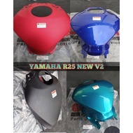 MERAH TANK SIDE COVER BS7 YAMAHA R 25 R25 NEW V2 RED BLACK ORIGINAL YAMAHA PARTbiru