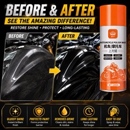 Motorcycle Polish Wax 300ML Bike Shine Spray Motorcycle Wax Pengilat Motor Kilat Cat Motor Wax Coati