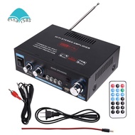 Hifi FM Bluetooth Speaker AMP 800W Digital Amplifier  Audio Power Subwoofer for Car Boat for Caravan