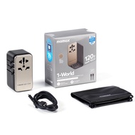 120W Universal Travel Adapter, GaN International Travel Adapter with 1 USB-A & 3 USB C,EU/UK/AUS/USA