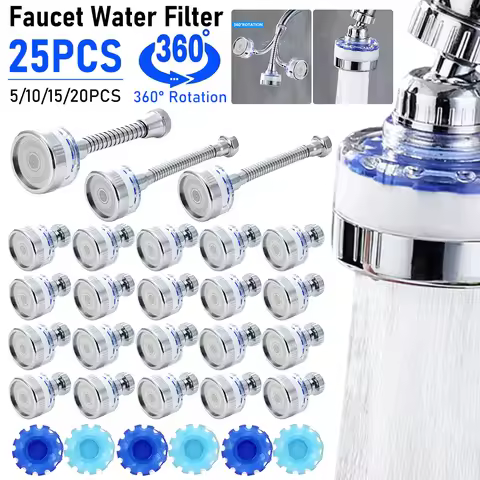 Kitchen Faucet Water Filter 360° Sink Filter Pressurized Sink Faucet Water Filter Universal Faucet A