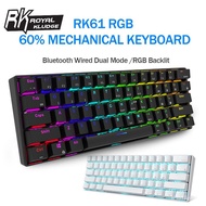 Spot Goods Ready Stock Royal Kludge RK61 Mechanical Gaming Keyboard TKL 61 Keys Wireless Bluetooth 6