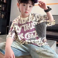 Children Children's Clothing T-Shirt Boys T-Shirt 2024 Boys' Clothing Children's Middle Big Children