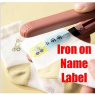 Uniform Iron on name labels Iron on labels Clothing labels Daycare labels Iron on clothing labels Fa
