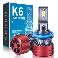 High power 12V Led light car K6 3570 chip H11 led headlight car headlamps