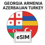 Georgia, Armenia, Azerbaijan, Turkey Unlimited Data Travel eSIM *4 Destinations*