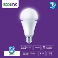 ECOLINK EMERGENCY Bulb Rechargeable/ 8 Watt, 9 Watt, 11 Watt, 13 Watt