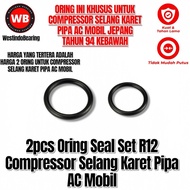 2pcs Oring Seal Set R12 Compressor Rubber Hose Pipe Car AC O Ring R12 Compressor