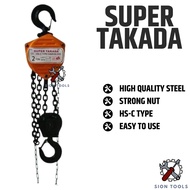 Super TAKADA CHAIN BLOCK 1 TON 7 METERS / KARTROL / TAKE