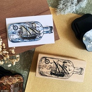 楓木印章-玻璃罐裡的船 GT-5861