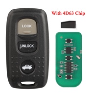 jingyuqin 3 Buttons Model NO. 41703 433MHZ 4D63 Chip Remote Control Car Key For Mazda MX5 MK2.5 2000