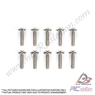 Tamiya Screw #10323 - 2x8mm Truss Screws (10pcs.) [10323]