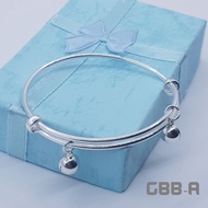 925 silver bangle cute simple bell for baby(gelang tangan /kaki)bayi dan budak