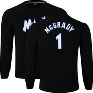 🔥Tracy McGrady長袖棉T恤上衛衣🔥NBA火箭隊Adidas愛迪達T-Mac運動籃球衣服圓領大學T男634