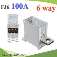 NC Busbar Pin Type FJ6 MCCB Din rial 100A 6-Hole Breaker..