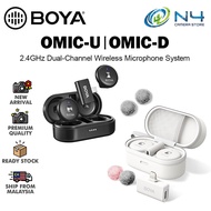 BOYA OMIC-U / OMIC-D Wireless Mic for Type C phone / I@s phone 2.4GHZ Dual Wireless Mic Phone Smartp