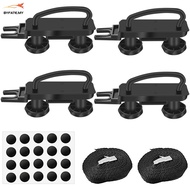 Roof Box Mounting Fitting Kit Heavy Duty Roof Box U-Bolt Clamp Kit Universal Durable Roof Rack Bracket Kit SHOPSKC4927