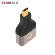 HIMISS Mini Compatible ForHDMI Adapter Micro Compatible ForHDMI To Compatible ForHDMI 2.1 48Gbps 8k 60HZ Convertor