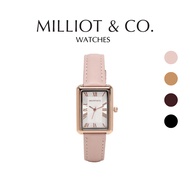 Milliot & Co Sophia Rose Gold Leather Analogue Watch