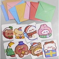 [SG Stock] Mini Cute Christmas Greeting/ Gift Card for Presents Goodie Bags Gifts Christmas Birthdays FREE NORMAL MAIL