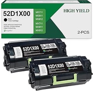 52D1X00 Black Extra High Yield Toner Cartridge Replacement for Lexmark 521X 52D1X00 for MS711 MS711d