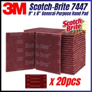 3M 7447 Scotch-Brite Hand Finishing Pads 20Pcs