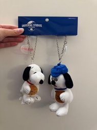 💖(全新) 環球影城 - Snoopy & Olaf 史努比 & 奧拉夫 鎖匙扣set