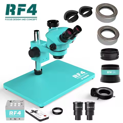 RF7050TVP Big Base 7-50X Synchronous Zoom Gems Microscope Mobile Phone Repair Trinocular Stereo Vide