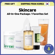 [2022 BEST Skincare Favorites Set] Keenoniks peeling pad + Skin1004 Ampoule + Haemong Moisturizer + Cosrx Sun Cream + Keepcool Cleanser / All-In-One box / Skincare Set / Package