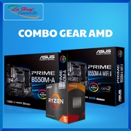 Combo Gear AMD CPU 5600G Box CH + MB ASUS Prime B550M-A/ Prime B550M-A WIFI II - Genuine Product