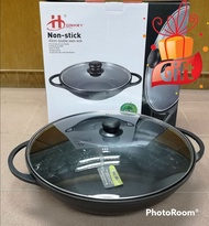 36CM/40CM DOUBLE EARS WOK "HONHEY NON-STICK