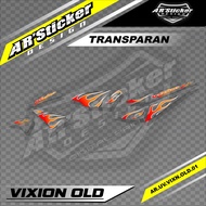 Stiker Vixion Old Transparan Sticker Decal Vixion Lama Striping List Motor Yamaha VIXION Variasi API