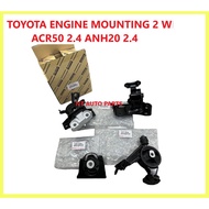 TOYOTA ESTIMA ACR50 ACR55 2.4 VELLFIRE ANH20 2.4 ALPHARD ANH20 2.4 ENGINE MOUNTING SET (2WHEEL)