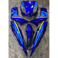 HLD Cover Set Lc135 V1 Energy Biru Bojam Cover Biru Sticker Blue/Yellow