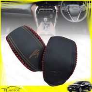 For Toyota Harrier RAV 4 Geniune Leather Gear Knob Cover Gear Shift Knob Cover Protector