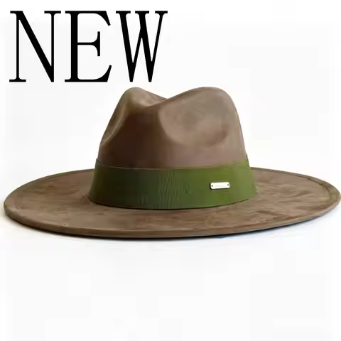 Suede Hat Wide Brim Fedora Hat Men Women Autumn Winter Felt Hats Classic Church Fedoras hats for wom