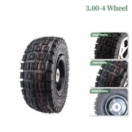 3.00-4 Electric Scooter Wheels 3.00-4 tyre inner tube and Bearing or Keyway Alloy Rim hub for Gas sc