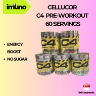 [Imuno] Cellucor C4 Original Explosive Pre Workout 60 servings Energy Boost No Sugar AUTHENTIC