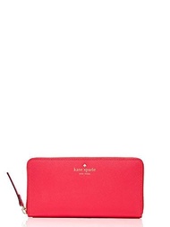 Kate Spade New York Lacey Leather Wallet Red