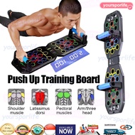 [SG LOCAL] Push Up Board Fitness Intelligent Counting LCD Display Foldable Non-slip for Chest Should