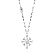 Glintz Snow Stella Necklace สร้อยคอเงินแท้ ฝังด้วย cubic zirconia