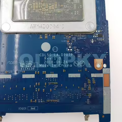 CDL50 LA-D707P Mainboard For HP 15-AY Laptop Motherboard With i3 i5 i7 CPU DDR4 903792-601 903787-60